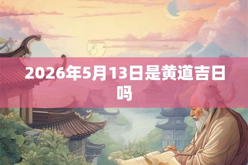 2026年5月13日是黄道吉日吗 2026年5月13日是黄道吉日吗