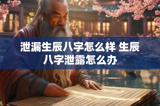 泄漏生辰八字怎么样 生辰八字泄露怎么办 泄漏生辰八字怎么样 生辰八字泄露怎么办