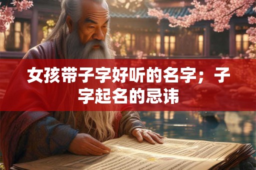 女孩带子字好听的名字；子字起名的忌讳