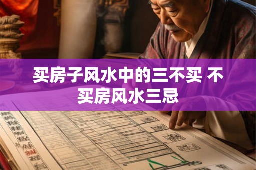 买房子风水中的三不买 不买房风水三忌 买房子风水中的三不买 不买房风水三忌