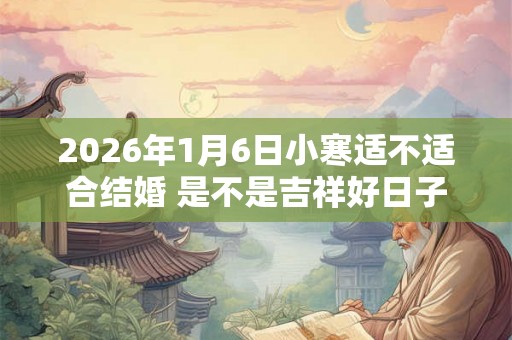 2026年1月6日小寒适不适合结婚 是不是吉祥好日子