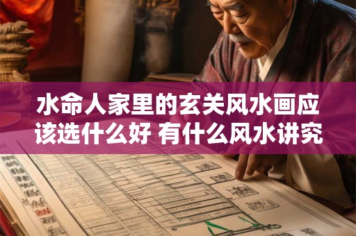 水命人家里的玄关风水画应该选什么好 有什么风水讲究