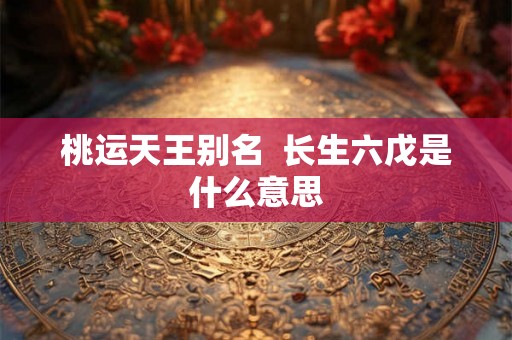 桃运天王别名  长生六戊是什么意思