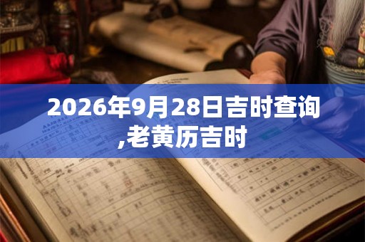 2026年9月28日吉时查询,老黄历吉时