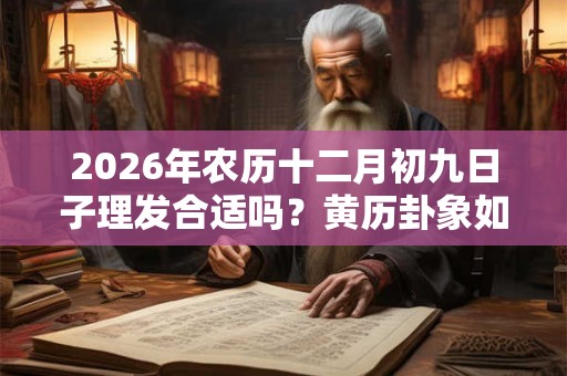 2026年农历十二月初九日子理发合适吗?黄历卦象如何? 2026年农历十二月初九日子理发合适吗?黄历卦象如何?