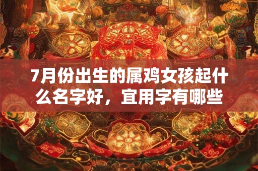 7月份出生的属鸡女孩起什么名字好，宜用字有哪些