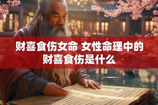 财喜食伤女命 女性命理中的财喜食伤是什么