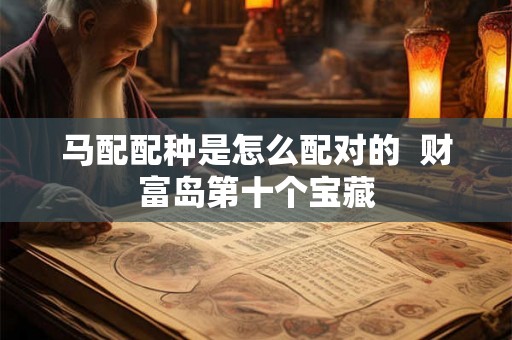 马配配种是怎么配对的  财富岛第十个宝藏