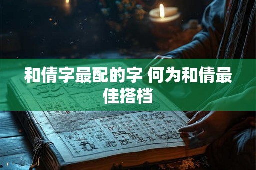 和倩字最配的字 何为和倩最佳搭档