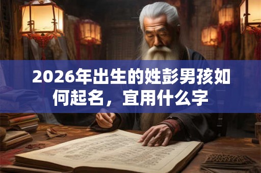 2026年出生的姓彭男孩如何起名,宜用什么字 2026年出生的姓彭男孩如何起名,宜用什么字