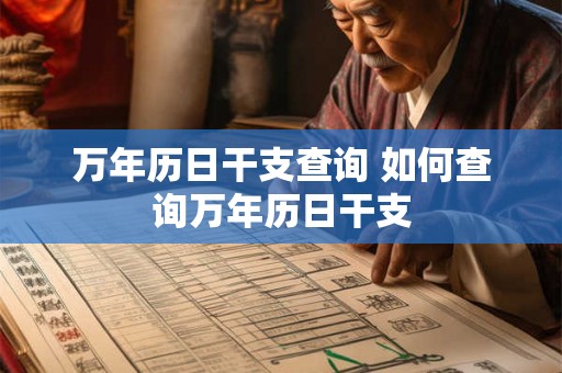 万年历日干支查询 如何查询万年历日干支 万年历日干支查询 如何查询万年历日干支