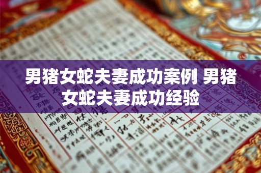 男猪女蛇夫妻成功案例 男猪女蛇夫妻成功经验