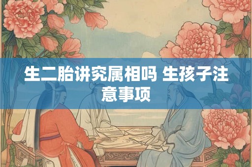 生二胎讲究属相吗 生孩子注意事项