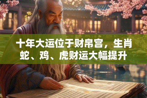 十年大运位于财帛宫，生肖蛇、鸡、虎财运大幅提升