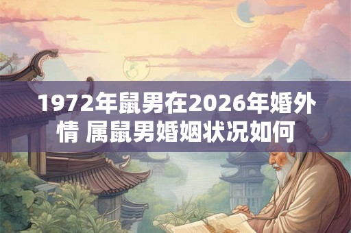 1972年鼠男在2026年婚外情 属鼠男婚姻状况如何