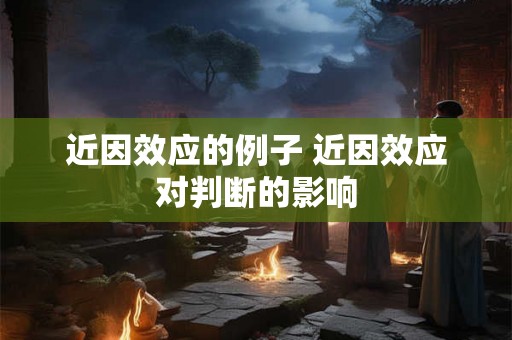 近因效应的例子 近因效应对判断的影响