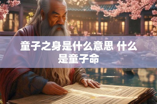 童子之身是什么意思 什么是童子命