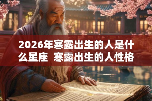2026年寒露出生的人是什么星座  寒露出生的人性格好不好