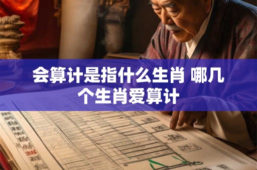 会算计是指什么生肖 哪几个生肖爱算计