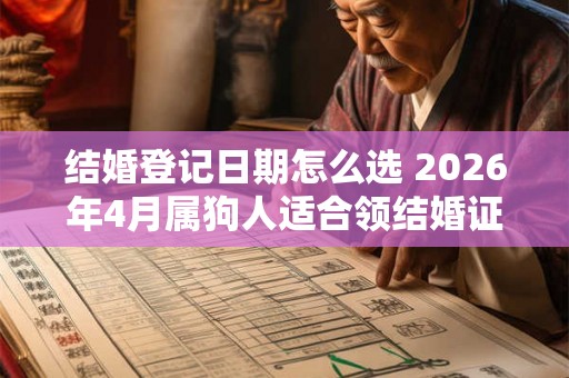 结婚登记日期怎么选 2026年4月属狗人适合领结婚证的日子