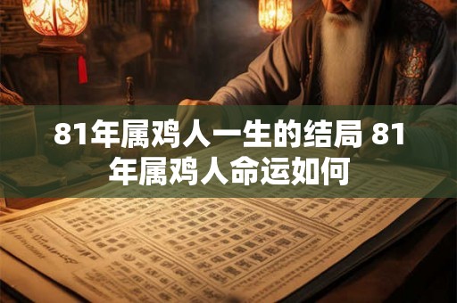 81年属鸡人一生的结局 81年属鸡人命运如何 81年属鸡人一生的结局 81年属鸡人命运如何