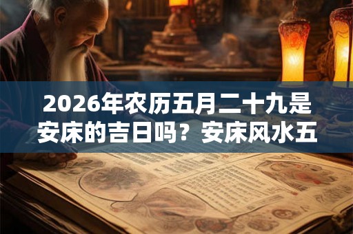 2026年农历五月二十九是安床的吉日吗？安床风水五宜