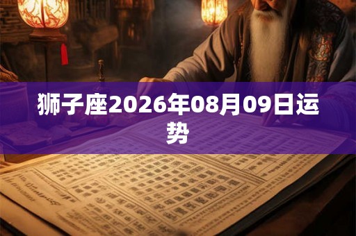 狮子座2026年08月09日运势