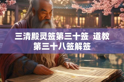 三清殿灵签第三十签  道教第三十八签解签