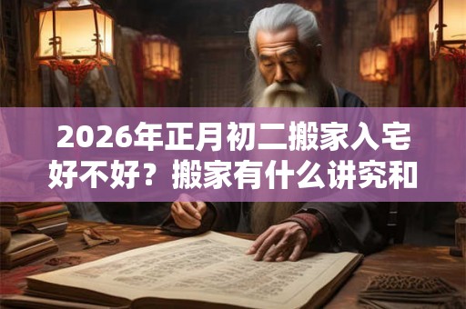 2026年正月初二搬家入宅好不好？搬家有什么讲究和忌讳？