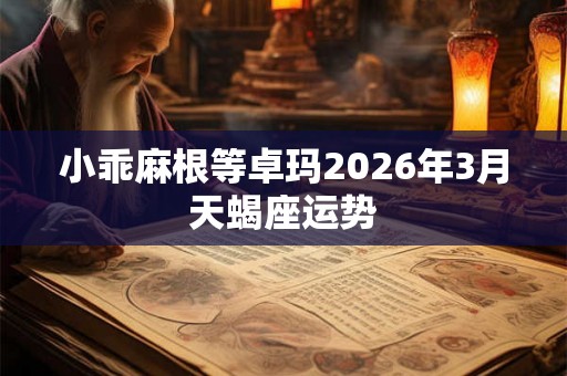小乖麻根等卓玛2026年3月天蝎座运势
