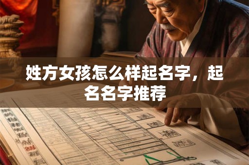 姓方女孩怎么样起名字，起名名字推荐