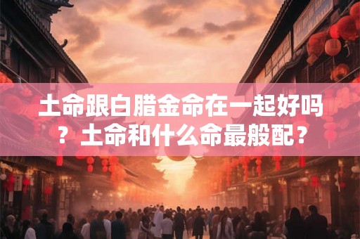 土命跟白腊金命在一起好吗?土命和什么命最般配? 土命跟白腊金命在一起好吗?土命和什么命最般配?