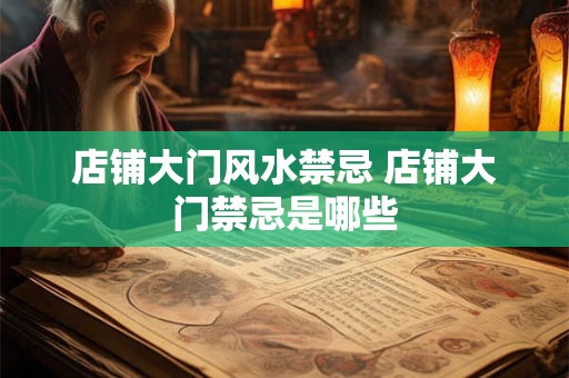 店铺大门风水禁忌 店铺大门禁忌是哪些