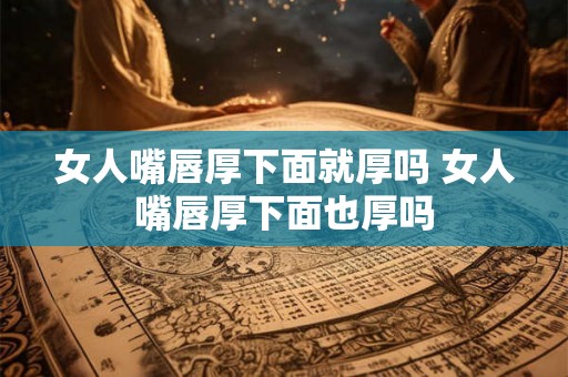 女人嘴唇厚下面就厚吗 女人嘴唇厚下面也厚吗