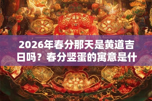 2026年春分那天是黄道吉日吗？春分竖蛋的寓意是什么？