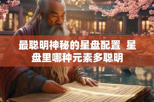 最聪明神秘的星盘配置  星盘里哪种元素多聪明