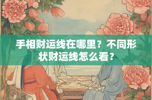 手相财运线在哪里？不同形状财运线怎么看？