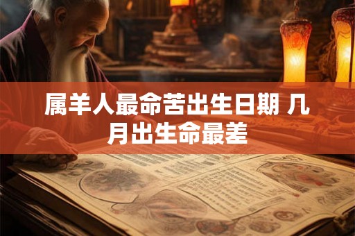 属羊人最命苦出生日期 几月出生命最差