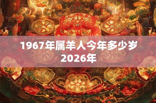 1967年属羊人今年多少岁2026年 1967年属羊人今年多少岁2026年