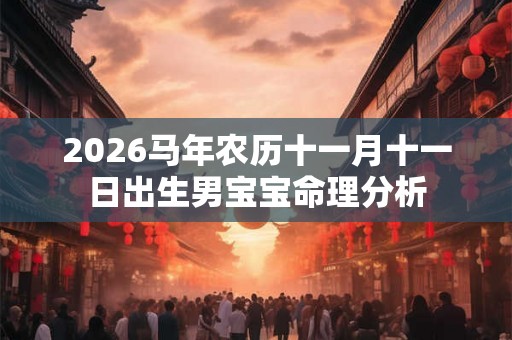 2026马年农历十一月十一日出生男宝宝命理分析