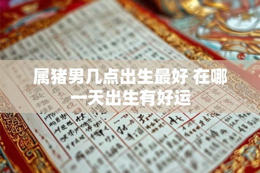 属猪男几点出生最好 在哪一天出生有好运