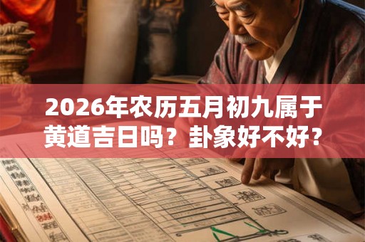 2026年农历五月初九属于黄道吉日吗？卦象好不好？