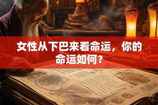 女性从下巴来看命运，你的命运如何？