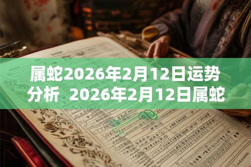 属蛇2026年2月12日运势分析  2026年2月12日属蛇今日运势