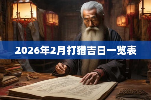 2026年2月打猎吉日一览表