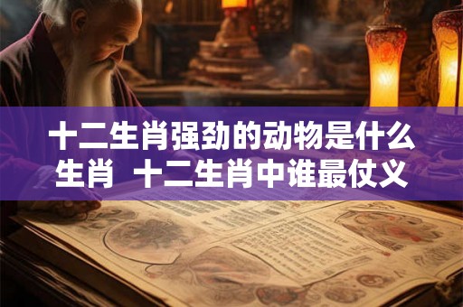 十二生肖强劲的动物是什么生肖  十二生肖中谁最仗义