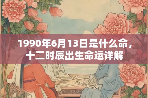 1990年6月13日是什么命,十二时辰出生命运详解 1990年6月13日是什么命,十二时辰出生命运详解