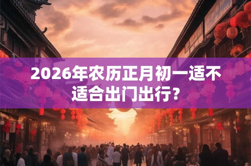 2026年农历正月初一适不适合出门出行？
