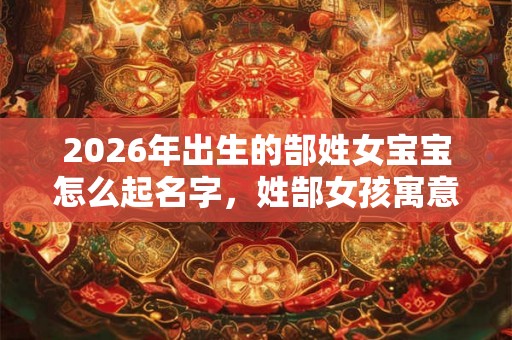 2026年出生的郜姓女宝宝怎么起名字，姓郜女孩寓意好的名字