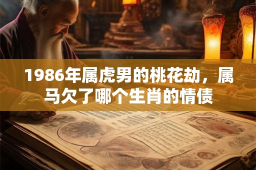 1986年属虎男的桃花劫，属马欠了哪个生肖的情债